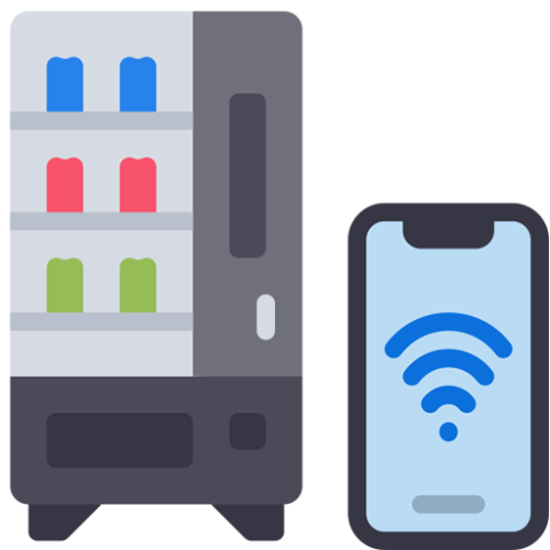 stocked weekly modern vending machine