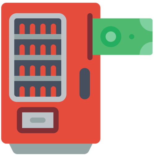 stocked weekly modern vending machine